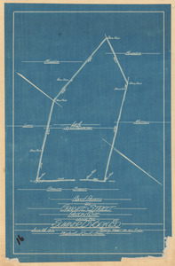 Plan of property on Granite Street, Pigeon Cove, made for Sumner D. York, Esq.