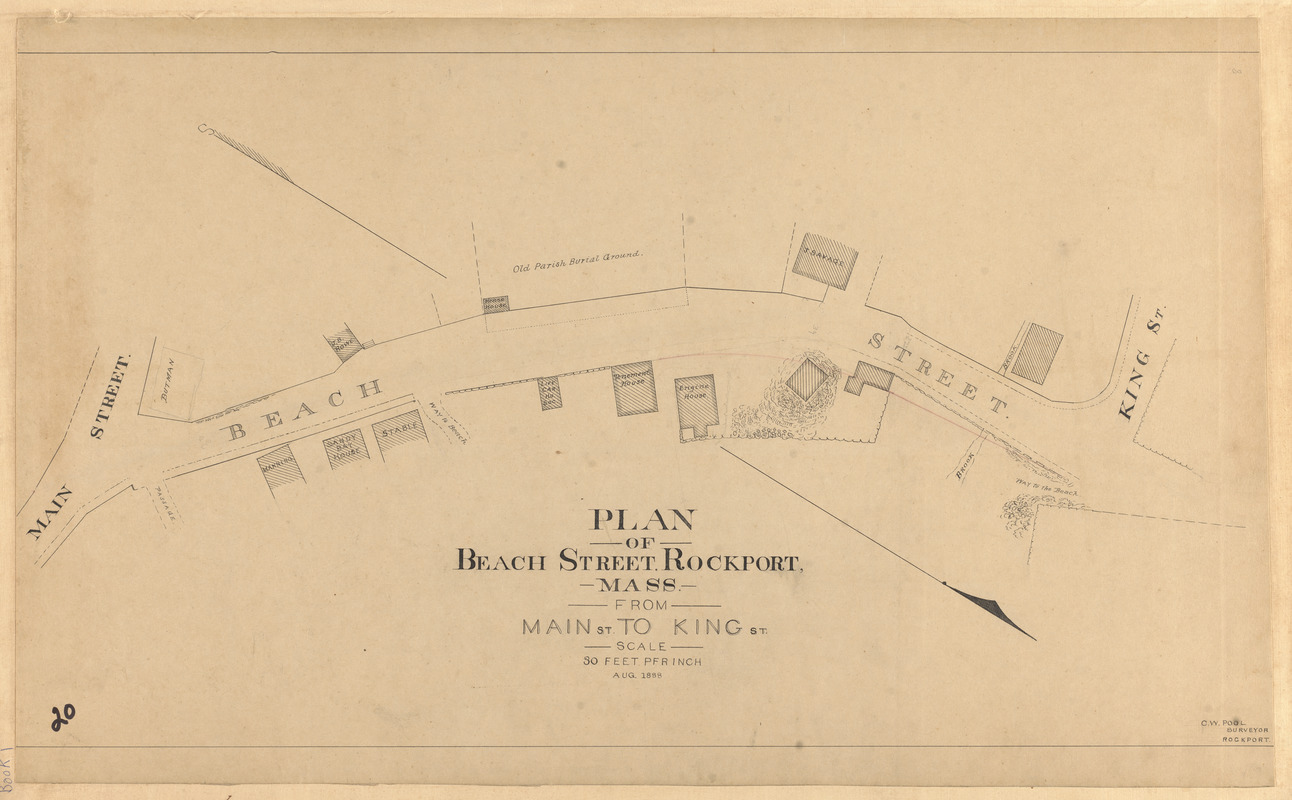 Plan of Beach Street, Rockport, Mass., from Main St. to King St.