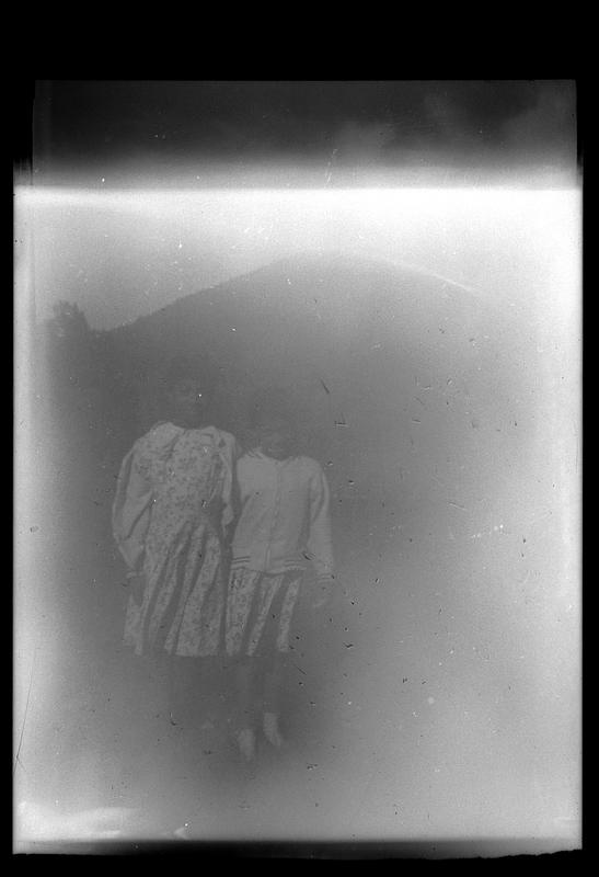 Two girls in dresses