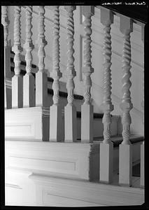 Cook House, Salem: interior, stairway detail