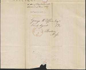 "A Son of Massachusetts" to George Coffin, 9 August 1837