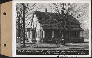 34-36 South Main Street, tenements, Boston Duck Co., Bondsville, Palmer, Mass., Feb. 9, 1940