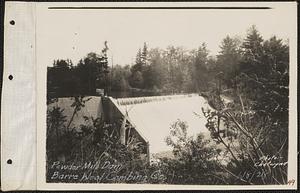 Barre Wool Combing Co., powder mill dam, Barre, Mass., Jun. 8, 1928