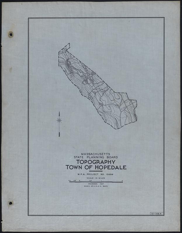 Topography Town of Hopedale