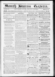 South Boston Gazette, May 12, 1849