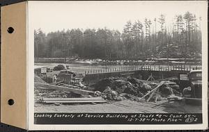 Contract No. 64, Service Buildings at Shafts 1 and 8, Quabbin Aqueduct, West Boylston and Barre, looking easterly at service building at Shaft 8, Barre, Mass., Dec. 7, 1938