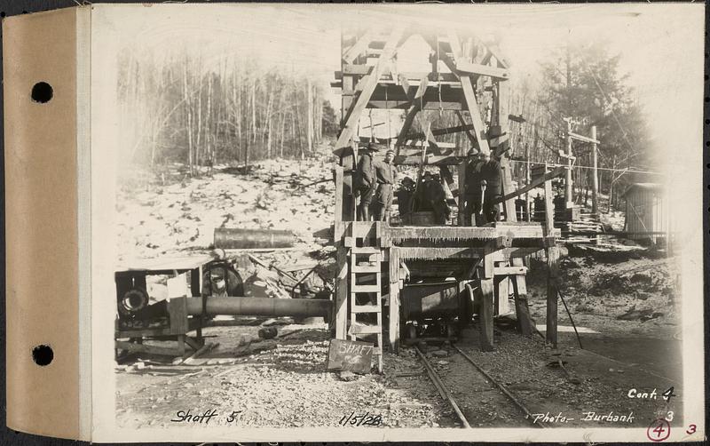 Contract No. 4, Sinking Shaft 5 for WachusettColdbrook Tunnel, Rutland