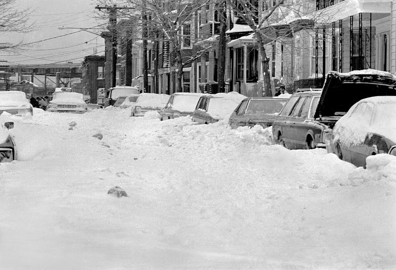 Blizzard, street scene - Digital Commonwealth