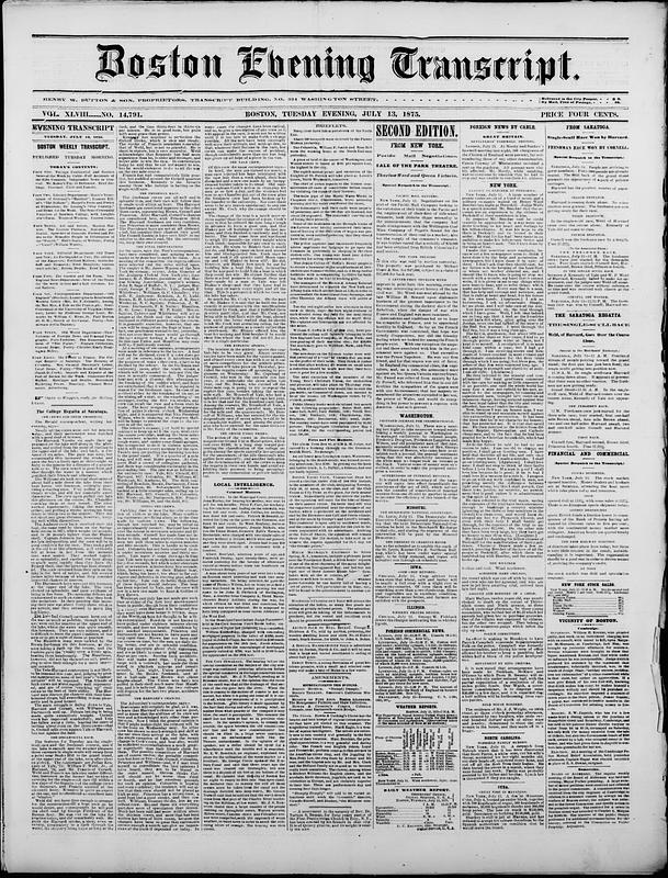 Boston Evening Transcript - Digital Commonwealth