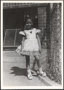 Imani's power pose in Newtowne Court