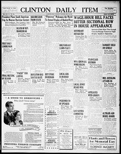 Clinton Daily Item. May 23, 1938 - Digital Commonwealth