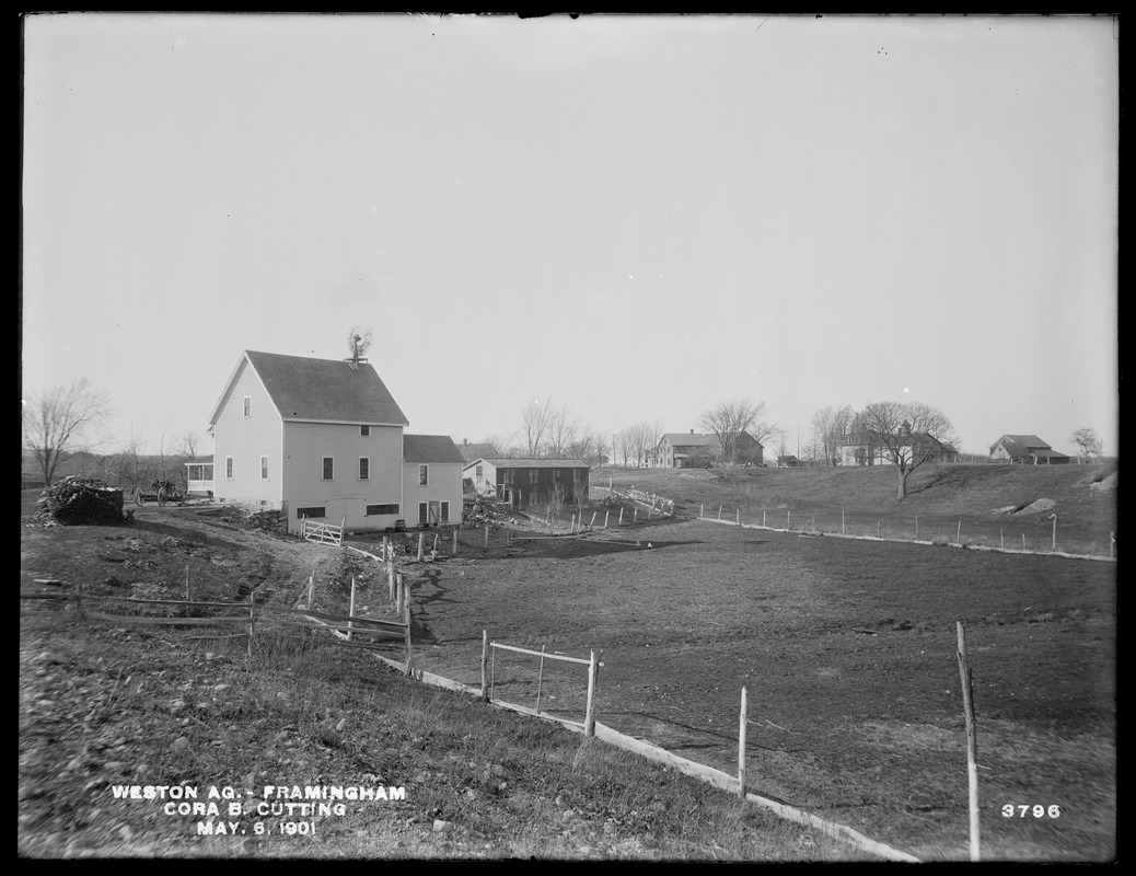 Weston Aqueduct, Cora B. Cutting's Property, Looking Northerly ...