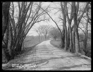 Weston Aqueduct, Millwood Street, looking northerly, Framingham, Mass., Apr. 29, 1901