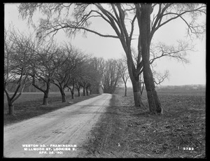 Weston Aqueduct, Millwood Street, looking southerly, Framingham, Mass., Apr. 29, 1901