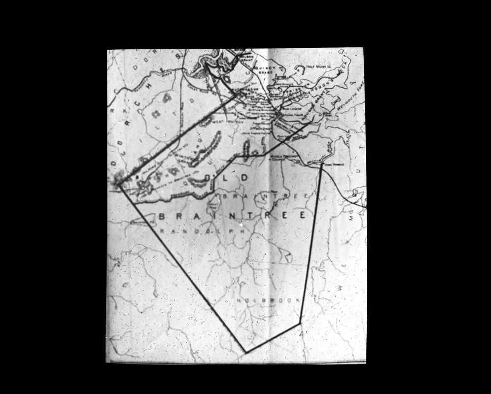 Plan of Mount Wollaston or old Braintree ca. 1640