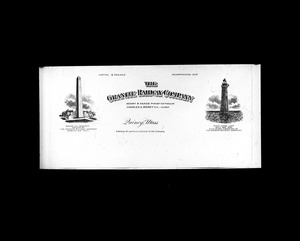 Granite Railway Company letterhead