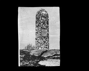 Myles Standish cairn erected 1895
