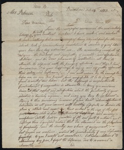 Letter to Rebecca Aspinwall, 2/25/1803