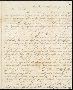 Letter to his brother William, 7/23/1832