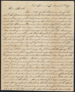 Letter to his brother William, 3/8/1837