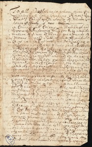Deed of land from Christopher Avery of New Groton to Stephen Williams Jr.