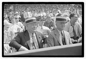 Baseball, Fenway Park, Boston Park Department Commissioner William Long on left