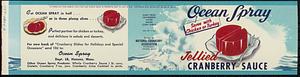 Ocean Spray Jellied Cranberry Sauce 7 oz. Can Label