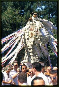 Boston: A statue of St. Anthony is carried around the city's N. End during the annual St. Anthony's Feast - 2002