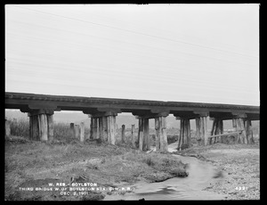 Wachusett Reservoir, third bridge west of Boylston Station on Central Massachusetts Railroad, Boylston, Mass., Dec. 2, 1901