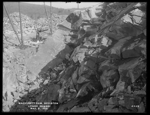 Wachusett Dam, lower quarry, Boylston, Mass., May 2, 1902
