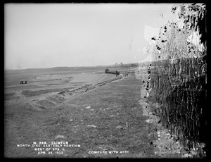 Wachusett Reservoir, North Dike, easterly portion, west of station 5 (compare with No. 4181), Clinton, Mass., Apr. 24, 1902