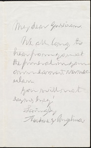 Letter from Thodore Dwight Weld and Angelina Emily Grimke, to William Lloyd Garrison