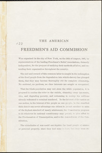 The American Freedmen's Aid Commission