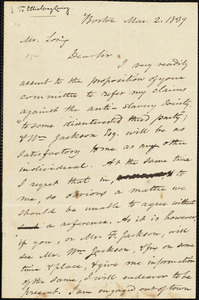 Letter from Amos Augustus Phelps, Boston, to Ellis Gray Loring, Mar. 2, 1839
