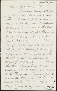 Letter from Samuel May, Jr., [Leicester, Mass.], to William Lloyd Garrison, [September 1869]