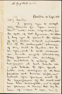 Letter from Edwin McMasters Stanton, Boston, [Mass.], to William Lloyd Garrison, 18 Sept[ember] 1865