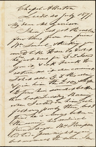 Letter from Joseph Lupton, Leeds, [England], to William Lloyd Garrison