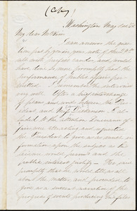 Copy of letter from William Darrah Kelley, Washington, [D. C.], to James Miller M'Kim, May 1st, '64
