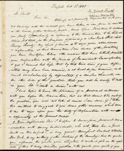 Copy of a letter from Amos Augustus Phelps, Buffalo [N.Y.], to Gerrit Smith, Oct. 2nd. 1835