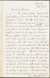 Letter from Samuel May, Jr., Leicester, [Mass.], to William Lloyd Garrison, July 26 / [18]72