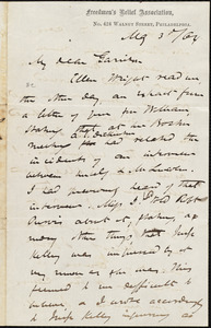 Letter from James Miller M'Kim, Philadelphia, [Pa.], to William Lloyd Garrison, May 3 / [18]64