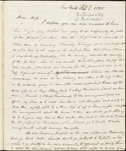 Letter from Amos Augustus Phelps, New York, to Charlotte Phelps, March 6. 1835