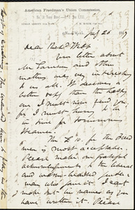Letter from James Miller M'Kim, [New York, N.Y.], to Richard Davis Webb, July 26 1869