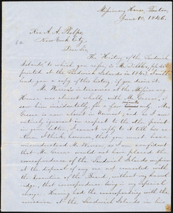 Letter from Rufus Anderson, Boston, to Amos Augustus Phelps, June 10,1846