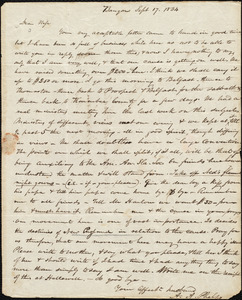 Letter from Amos Augustus Phelps, Bangor [Maine], to Charlotte Phelps, Sept 17, 1834
