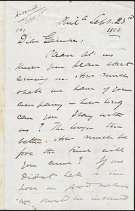 Letter from James Miller M'Kim, Phil[adelphi]a, [Pa.], to William Lloyd Garrison, Sept[ember] 23rd [1858]
