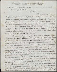 Draft of call for Convention in behalf of Bible Missions, [N.Y.], [February 1846]