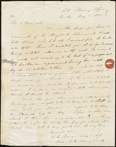Letter from Massachusetts Anti-Slavery Society, Boston, to Amos Augustus Phelps, May 5. 1835