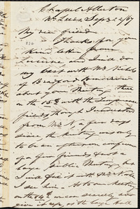 Letter from Joseph Lupton, Leeds, [England], to William Lloyd Garrison, Sep[tembe]r 22 / [18]67