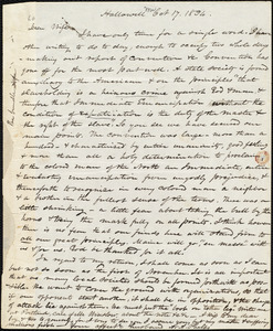 Letter from Amos Augustus Phelps, Hallowell [Maine], to Charlotte Phelps, Oct 17, 1834
